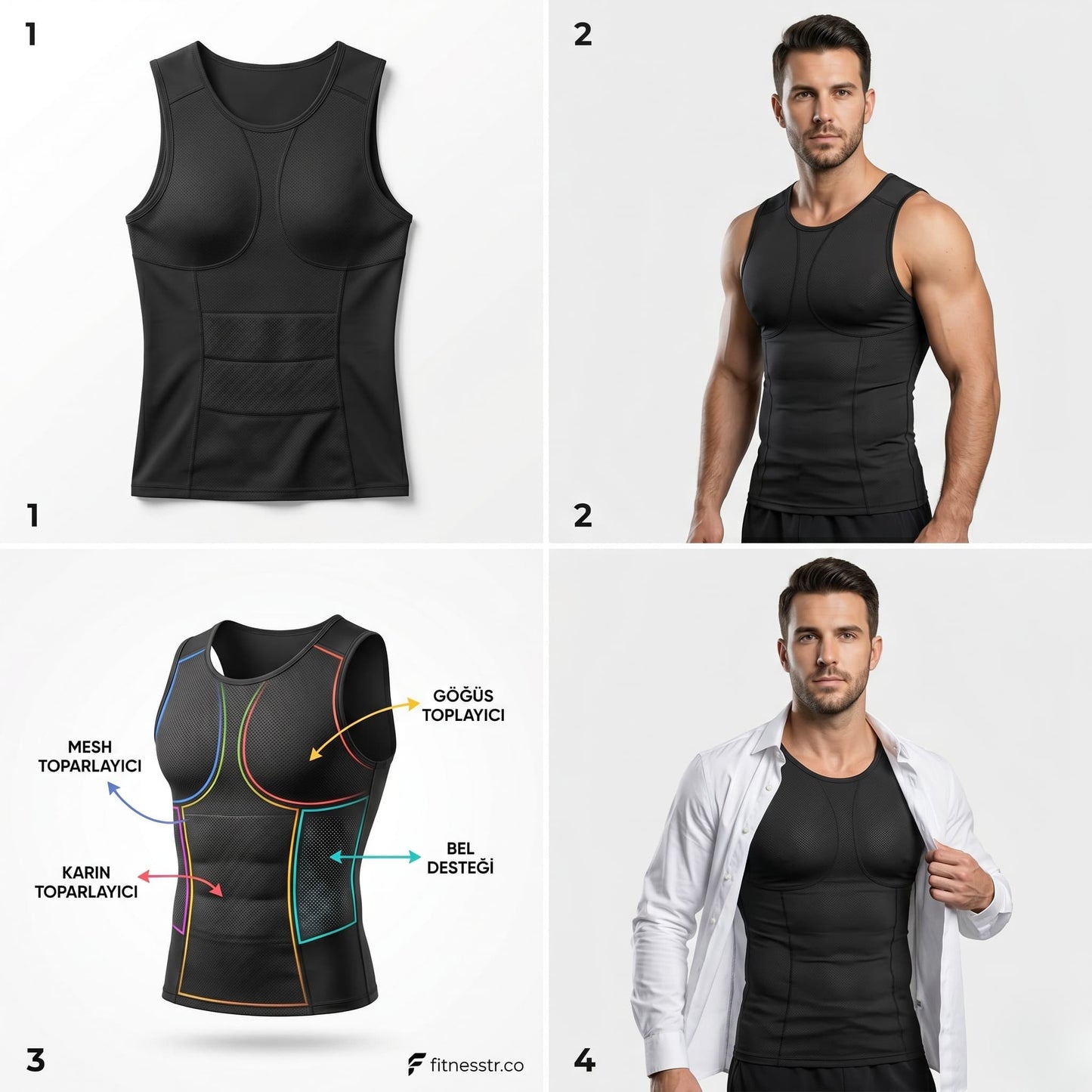 FitPro™ Erkek Atlet Korse